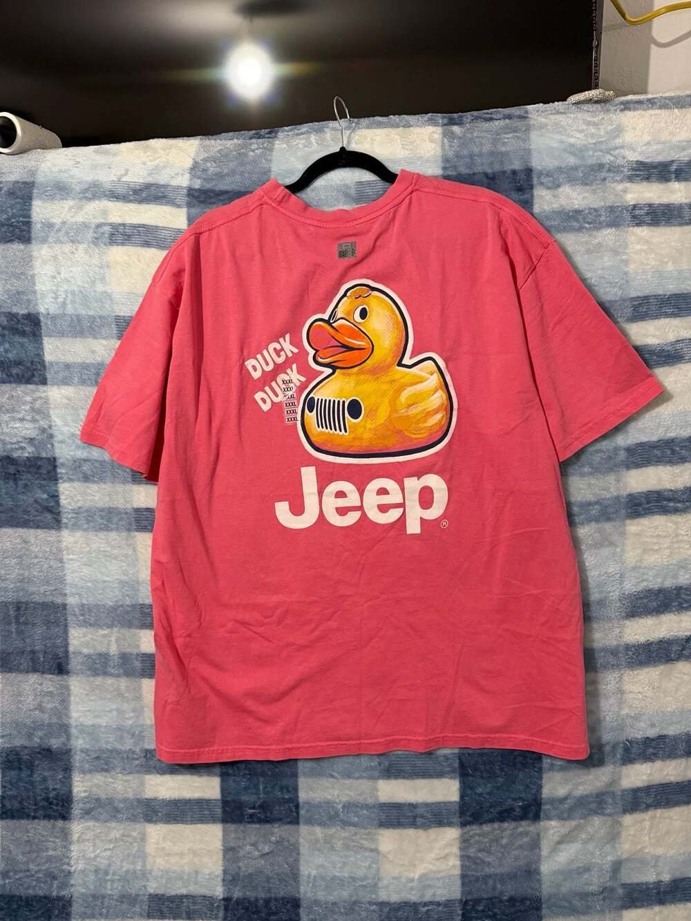 Jedco Jeep Duck Duck Graphic T-Shirt Pink